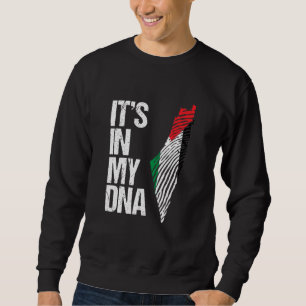 Sweatshirt C'Est Dans Mon Adna Drapeau Palestinien Et Carte