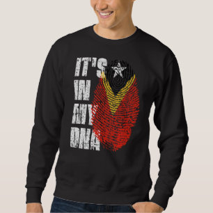 Sweatshirt C'est dans mon Adna Timor oriental drapeau Timorai