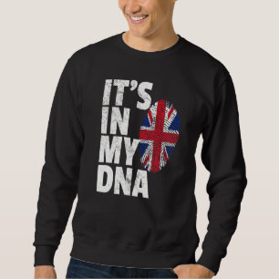 Sweatshirt C'est dans mon Dna Royaume-Uni Angleterre Union Ja