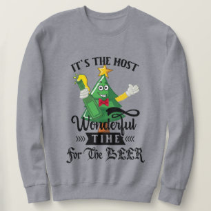 Sweatshirt C'est drôle le moment de Noël de la bière