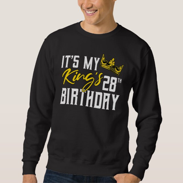Sweatshirt C'est la fête de l'Anniversaire du 28e anniversair (Devant)