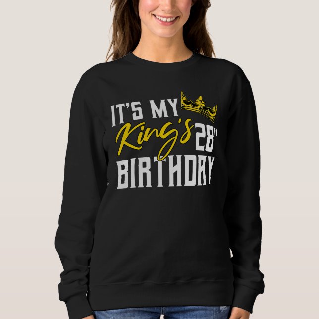 Sweatshirt C'est la fête de l'Anniversaire du 28e anniversair (Devant)