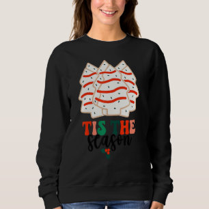 Sweatshirt C'Est La Saison Arbre De Noël Gâteaux Debbie Ugly