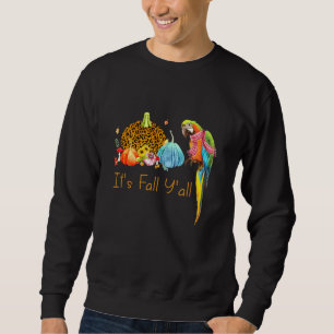 Sweatshirt C'est l'automne, vous tous, joli perroquet, écharp