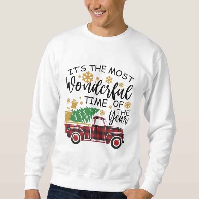Sweatshirt C'est le moment le plus merveilleux de l'année (Devant)
