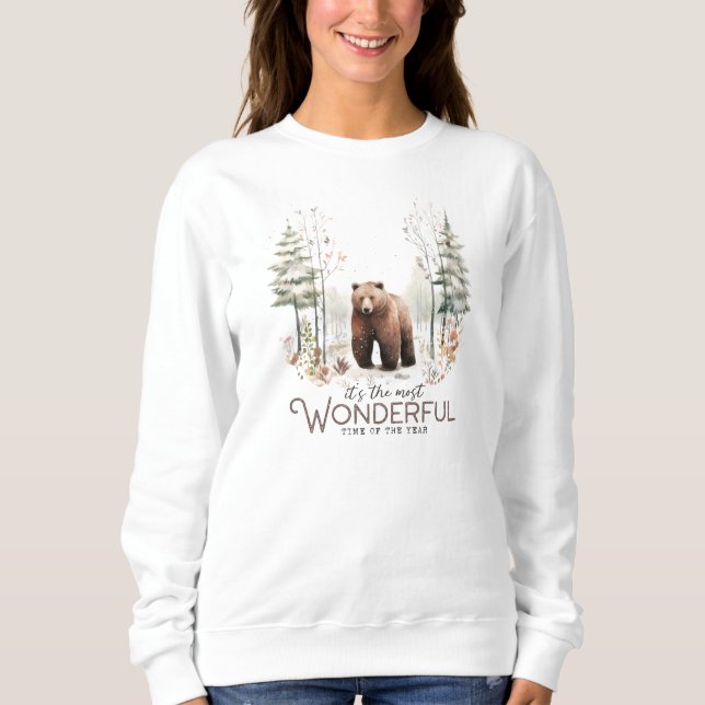 Sweatshirt C'est le moment le plus merveilleux de l'année, Ou (Devant)