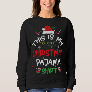 Sweatshirt C'Est Ma Famille De Pajama De Noël