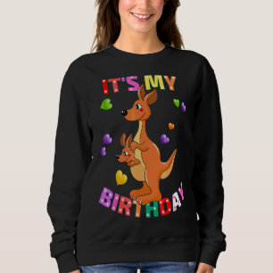 Sweatshirt C'est mon anniversaire Kangaroo Femmes filles Anni