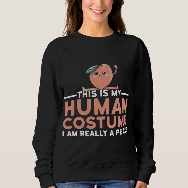 Sweatshirt C'est mon costume humain Je suis vraiment une hiro (Devant)