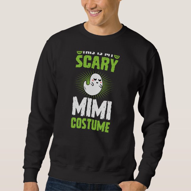 Sweatshirt C'Est Mon Costume Mimi Scandaleux Halloween Party  (Devant)