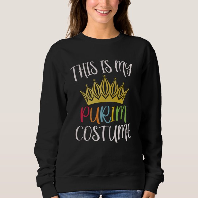 Sweatshirt C'est mon costume Purim drôle Juif (Devant)