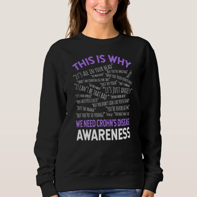 Sweatshirt C'Est Pourquoi Nous Avons Besoin De Sensibilisatio (Devant)