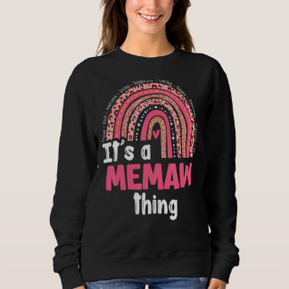 Sweatshirt C'est un Memaw Things Loving Caring Rainbow Met