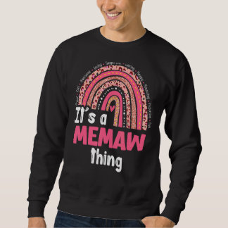 Sweatshirt C'est un Memaw Things Loving Caring Rainbow Met