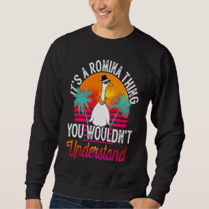Sweatshirt C'est une affaire de Romina que vous ne comprendri