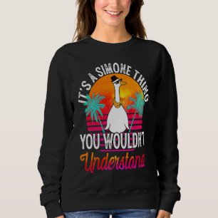 Sweatshirt C'est une affaire Simone que vous ne comprendriez