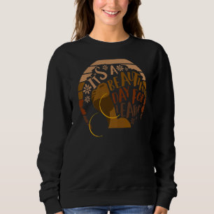 Sweatshirt C'Est Une Belle Journée Pour Apprendre Rétro Melan