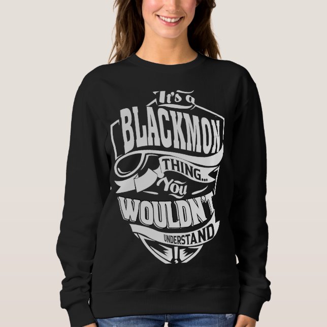 Sweatshirt C'est une chose BLACKMON (Devant)