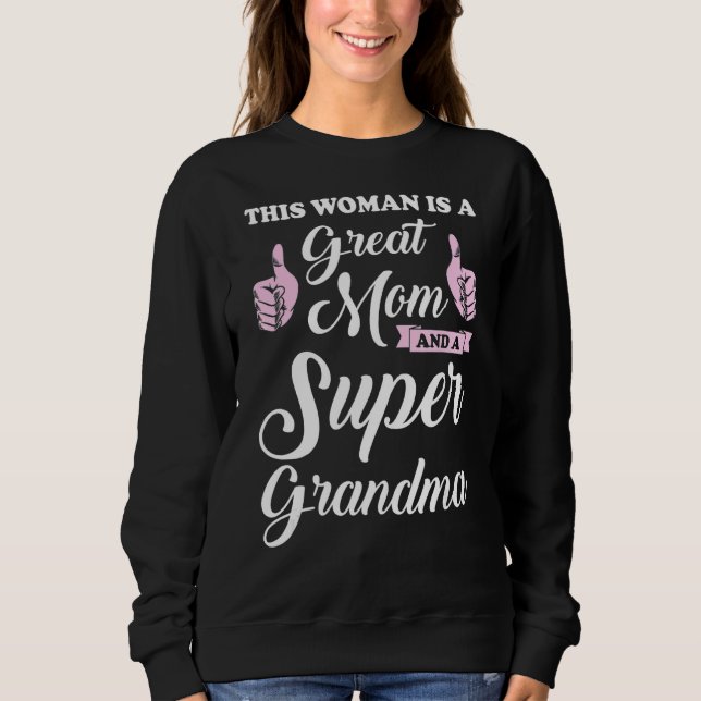 Sweatshirt Cette Femme Est Une Grande Maman Grand-Mère (Devant)