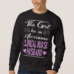 Sweatshirt Cette Fille A Un Épouse Clinique Merveilleux Mari