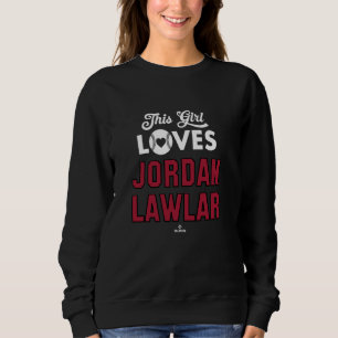 Sweatshirt Cette fille aime Jordanie Lawlar Arizona Baseball 