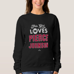 Sweatshirt Cette fille aime Pierce Johnson Atlanta Baseball M
