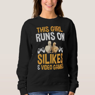 Sweatshirt Cette Fille Se Lance Sur Les Poulets En Silkie Et
