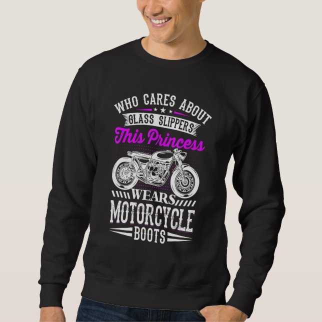 Sweatshirt Cette Princesse Porte Des Bottes De Moto Pas Des S (Devant)