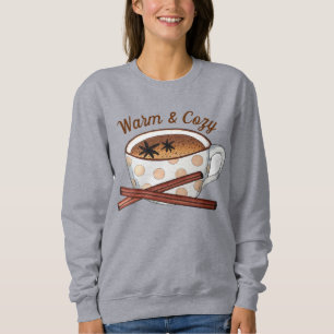 Sweatshirt Chaleureux et cosy indien épicé Chai Tea Latte Cou