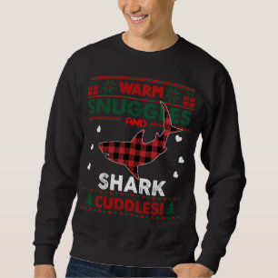 Sweatshirt Chaleureux Snuggers Shark Amateurs Noël Vilain Req