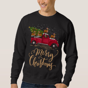 Sweatshirt Chameau amusant Conduite de Noël Arbre Camion Came