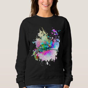 Sweatshirt Chameleon Lizard Arc-en-ciel Lunettes d'amour du c