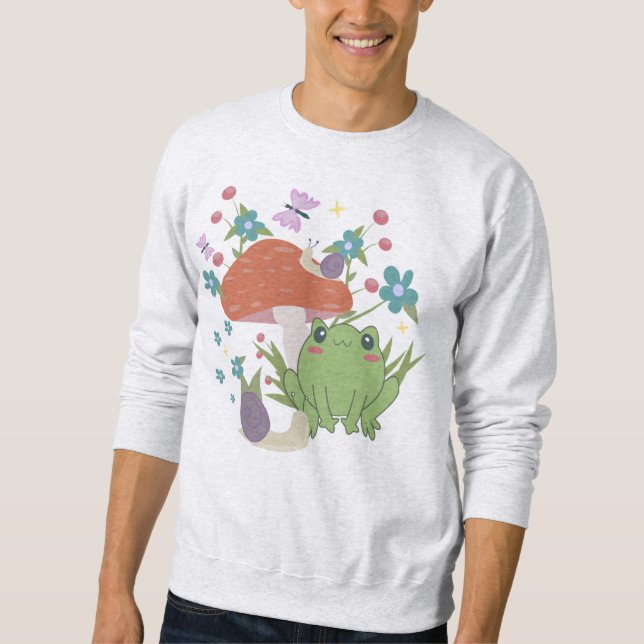 Sweatshirt champignon de grenouille (Devant)