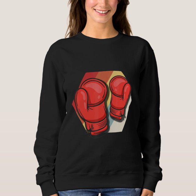 Sweatshirt Champion de boxe de salle de gym (Devant)