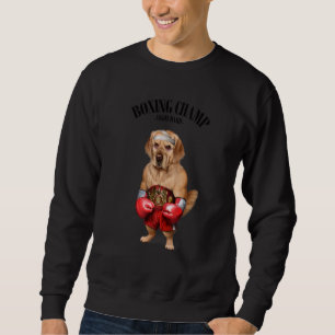 Sweatshirt Champion de boxe Golden Retriever Dog Fighter 1