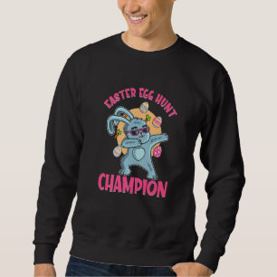 Sweatshirt Champion de chasse aux oeufs de Pâques Dabbing Bun