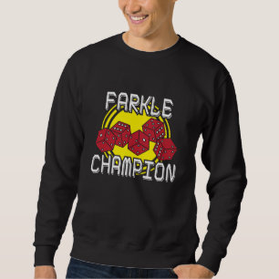 Sweatshirt Champion de Farkle - matrice drôle indiquant, jeu