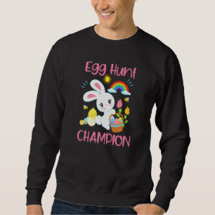Sweatshirt Champion de la chasse aux oeufs Prix lapin de Pâqu