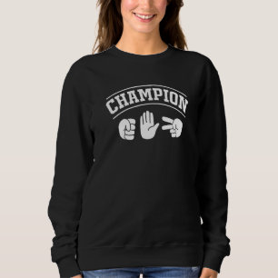 Sweatshirt Champion des ciseaux de papier rock
