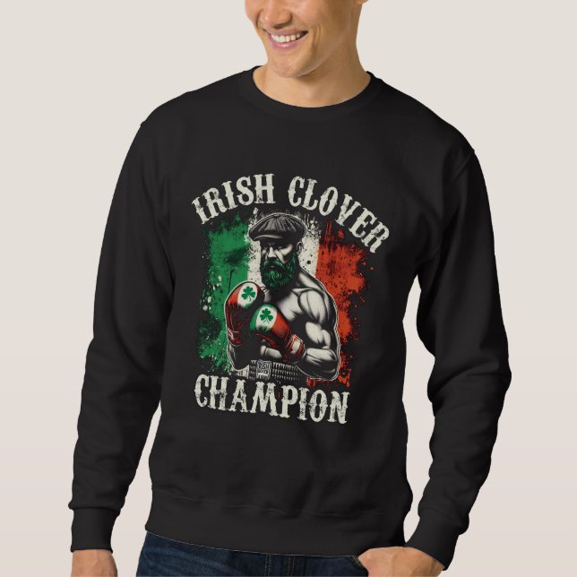 Sweatshirt Champion irlandais du trèfle (Devant)
