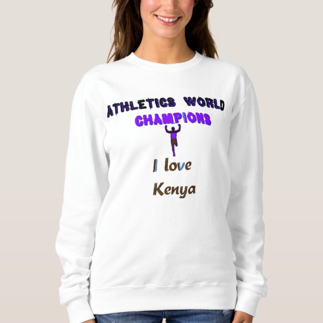 Sweatshirt Championnats du monde d'athlétisme Kenya Runner :  (Devant)