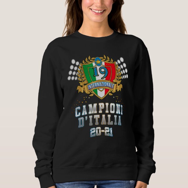 Sweatshirt Champions italiens Intelliga Scudetto Fan Amara Ne (Devant)