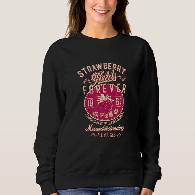 Sweatshirt Champs de fraises pour les champs de fraises (Devant)