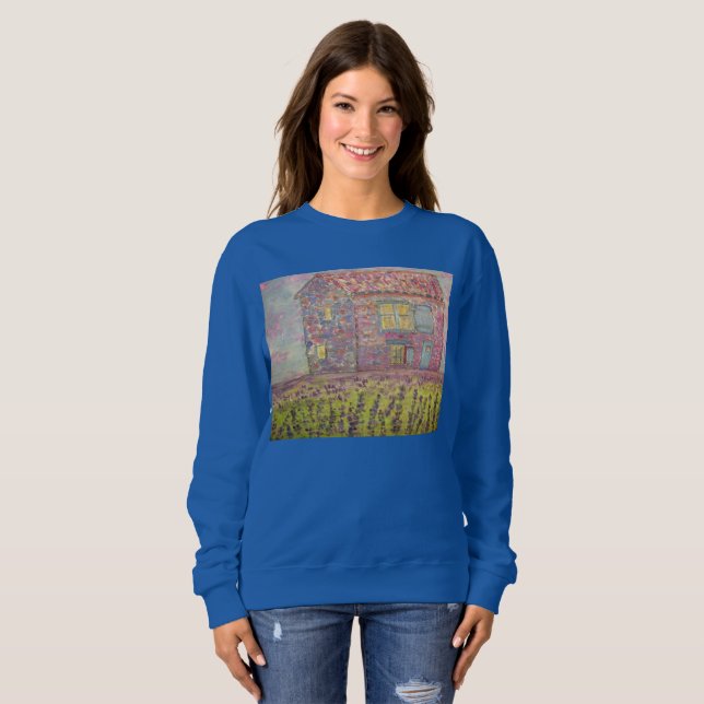 Sweatshirt Champs Provence House et Lavender (Devant entier)