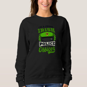 Sweatshirt Chanceux policier irlandais Police de la Saint-Pat