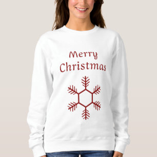 Sweatshirt Chandail blanc jeunes Joyeux Chritsmas