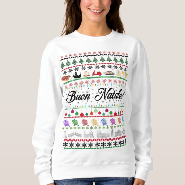 Sweatshirt Chandail de Buon Natale (Devant)
