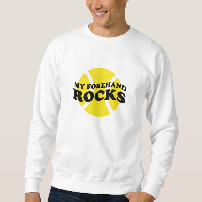 Sweatshirt Chandail de citation de tennis amusant | roches pi (Devant)