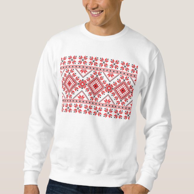 Sweatshirt Chandail de Noël confit - Fake Knit (Devant)