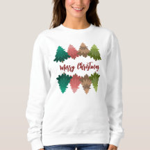 Chandail de Noël pas si moche avec des arbres